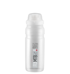 Bidon Elite Fly Mtb Transparente Logo Gris 750 Ml