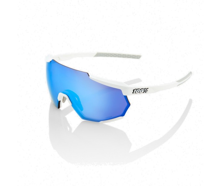 Gafas de sol 100% Racetrap - Blanco Mate - Lente Hiper Azul Multilayer Espejo |61037-000-75|