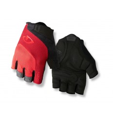 Guantes Giro Bravo Gel Rojo/Negro