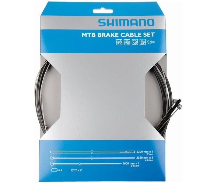 Kit Cable Shimano Freno/Funda/Topes MTB Negro