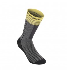 Calcetines Alpinestars Drop 19 Gris / Amarillo