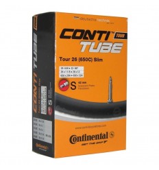 Camara Continental 26X1 1/4'' Tour Slim Schrader Negro 42Mm