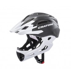 Casco Integral Cratoni C-Maniac (Freeride) Negro / Blanco Mate