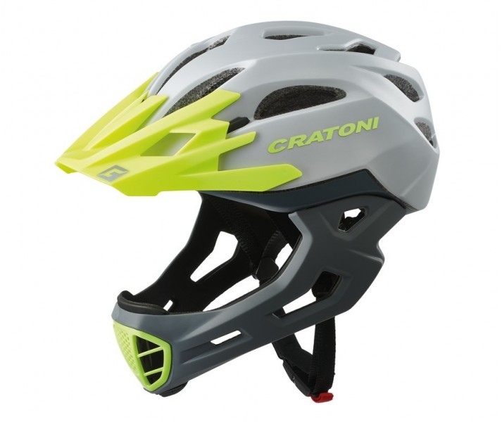 Casco Integral Cratoni C-Maniac (Freeride) Gris / Lima Mate