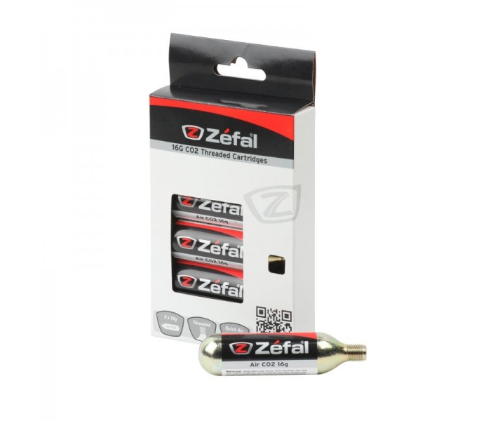 Cartuchos De Co2 Zéfal de 16gr Con Rosca Pack 6