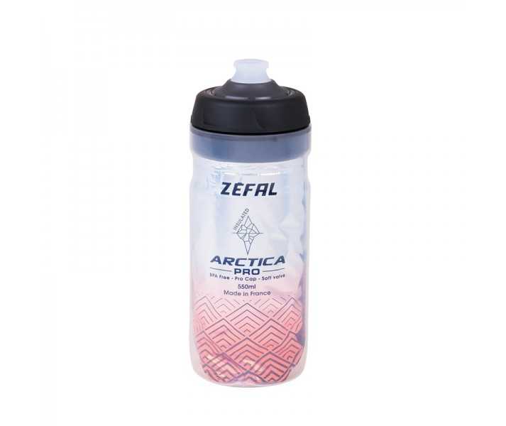 Bidón Zéfal Arctica Pro 55 Plata/Rojo 550ml