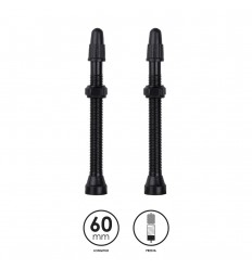 2 Válvulas FV 60mm TL Alum Negro Desmont + Llave