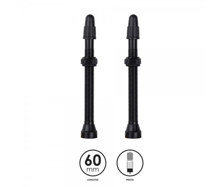 2 Válvulas FV 60mm TL Alum Negro Desmont + Llave