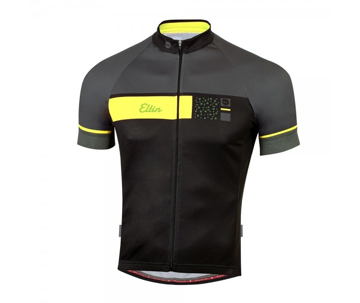 Maillot Eltin Skipper Negro/Antracita/Amarillo Fluor