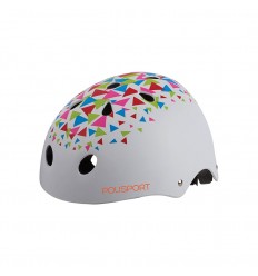 Casco Polisport Jr Urban Radical Blanco Triangulos(53-55)