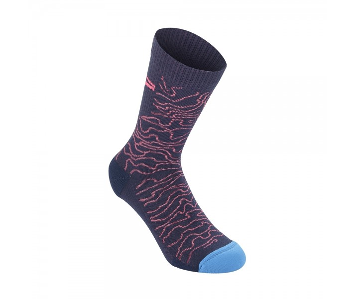 Calcetines Alpinestars Drop 15 Azul marino/Coral