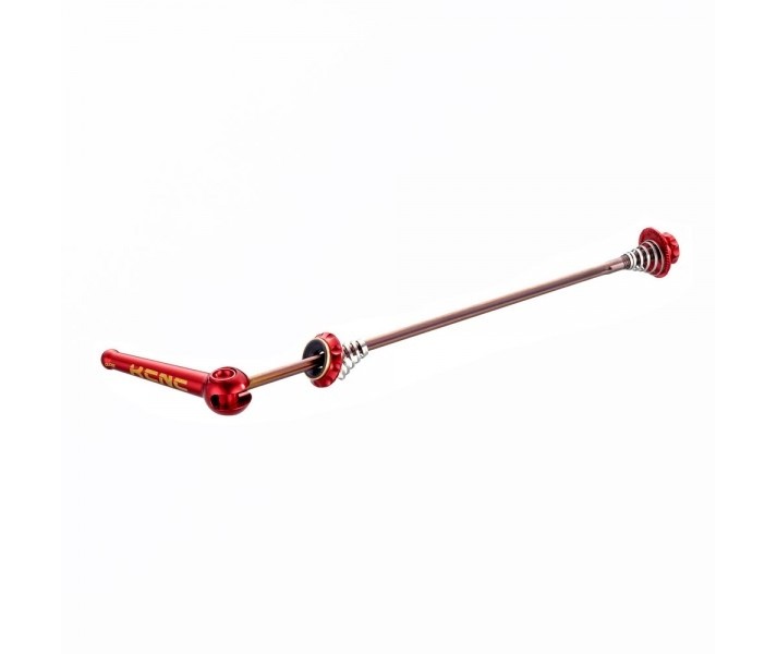 Cierre Rápido Trasero KCNC Grooving Carretera 9Mm Rojo