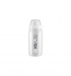 Bidon Elite Fly Mtb Transparente Logo Gris 550Ml