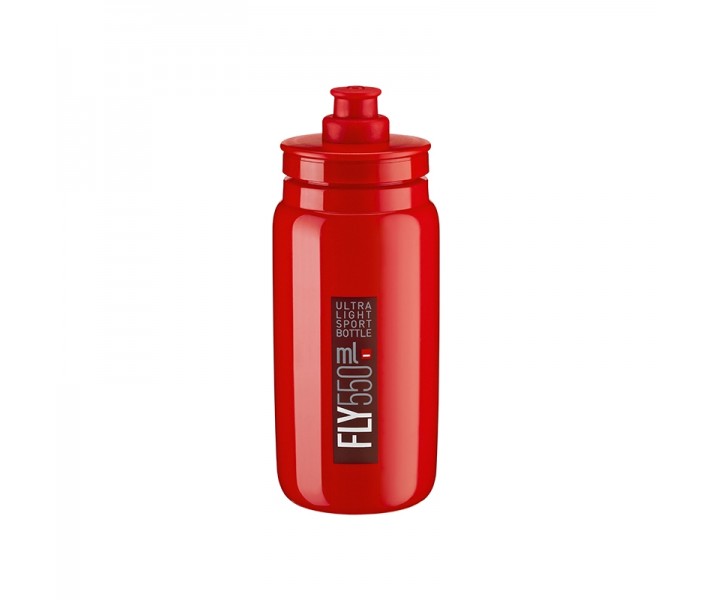 Bidon Elite Fly Rojo Logo Rojo Burdeos 550Ml