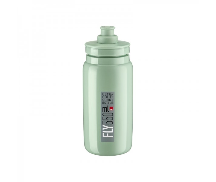 Bidon Elite Fly Verde Turquesa Logo Gris 550Ml