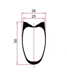Rueda Trasera Tubular Progress A-Prime Shimano 50mm Blanca