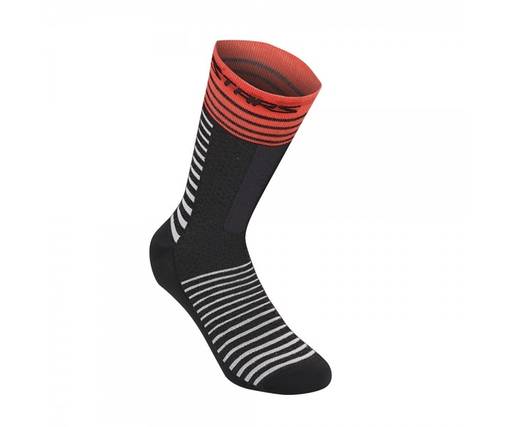 Calcetines Alpinestars Drop 19 Negro / Rojo brillo