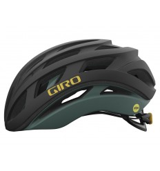 Casco de carretera Giro HELIOS SPHERICAL Negro Mate/Verde