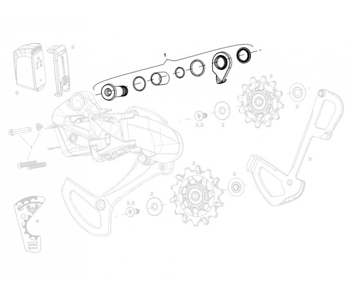 Kit de tornillería de cambio Sram X01 Eagle AXS