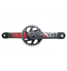 Juego de platos y biela Sram X01 Eagle DUB Boost Rojo