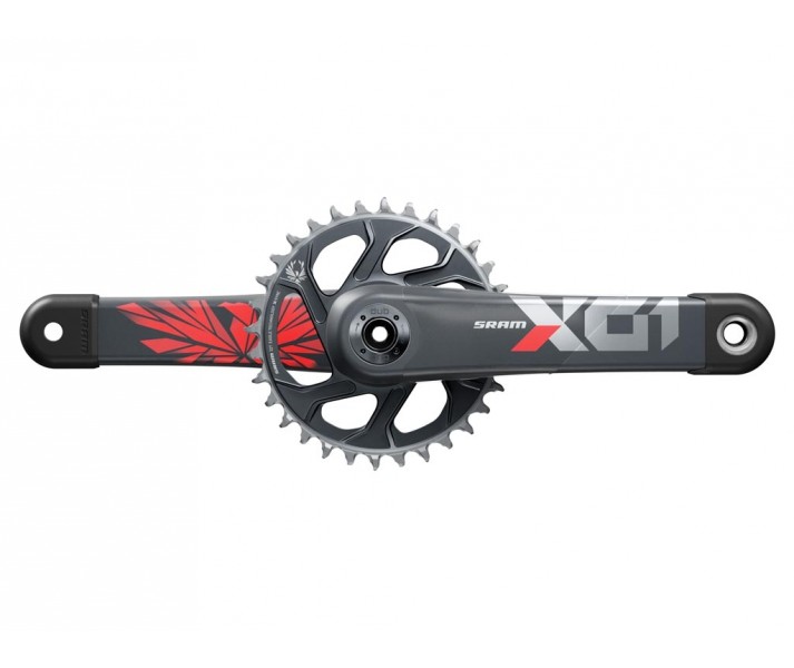 Juego de platos y biela Sram X01 Eagle DUB Boost Rojo