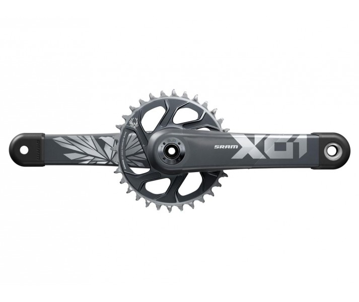 Juego de platos y biela Sram X01 Eagle DUB SuperBoost Gris Polar