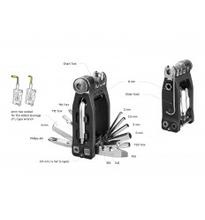 Llave multiherramientas Topeak Ninja Master+ T16