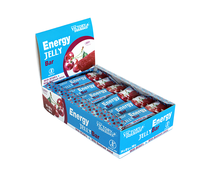 Caja 24 Barritas Victory Endurance Energy Jelly Bar Cereza 32g