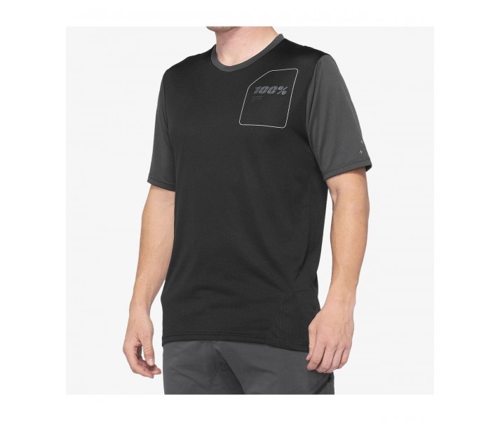 Camiseta 100% Ridecamp Charcoal / Negro