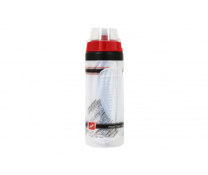 Bidón Massi Térmico 500cc Transparente/Tapón Rojo