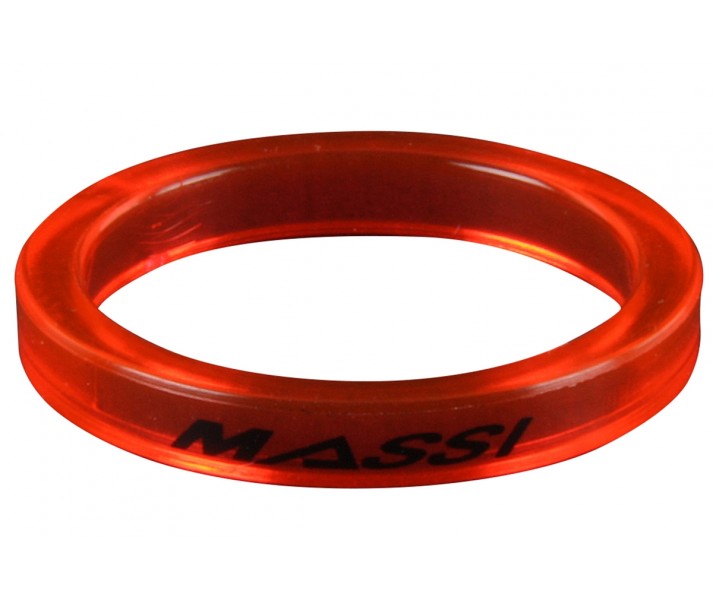 Separador de dirección Massi 1-1/8' nylon rojo 5mm (4uds)