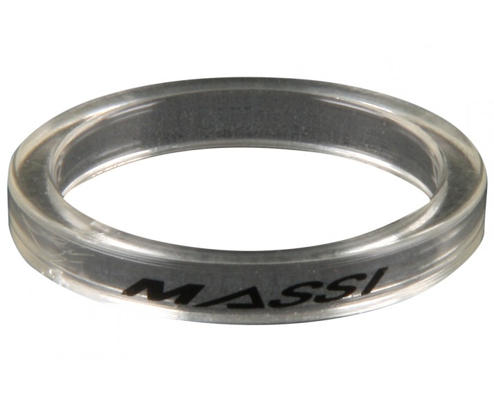 Separador de dirección Massi 1-1/8' nylon transparente 5mm (4uds)