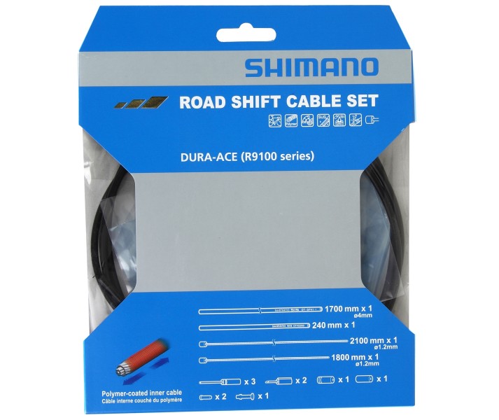 Kit Cable + Funda Cambio Shimano Dura-Ace R9100 Negro