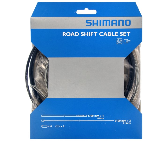 Kit Cable + Funda Cambio Shimano SIS40 Carretera Negro