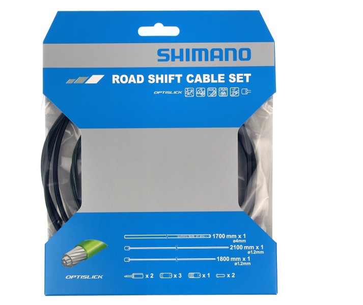 Kit Cables Cambio Shimano Optislik Carretera Negro