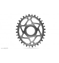 Plato Absolute Black Oval Shimano XTR M9100 Chainring Black