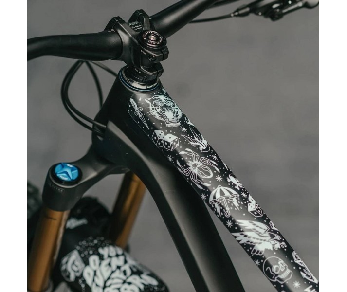 Kit Vinilos Protección Cuadro Dyedbro Old School Tatoo Blanco - Fabregues  Bicicletas