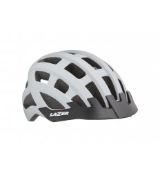 Casco Lazer Compact DLX Blanco Mate + Net + Led