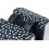 Alforjas Basil Urban Load Impermeable Negro/Puntos Blancos 53 L Cierre Click