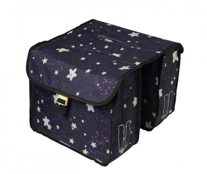 Alforjas Basil Stardust Nightshade Impermeable Azul Orcuro 20 L Cierre Click