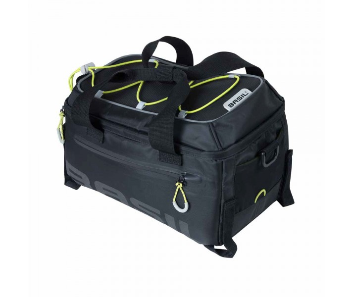 Alforja Basil Miles Trunkbag Reflect.Negro Impermeab.7L Cierre Cremall.