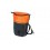 Alforja Basil Miles Tarpaulin 17L Luz Led Reflect. Cierre Click Negro/Naranja
