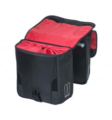 Alforjas Basil Sport Design+Placa Adaptadora Mik Impermeable 32L Negro