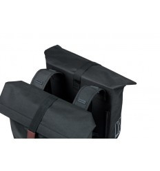 Alforjas Basil City 28-32 Litros Con Reflectante Cierre Velcro Poliester Negro