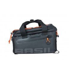 Bolsa Basil Miles Tarpaulin 7L Con Reflectante Cierre Velcro Negro/Naranja