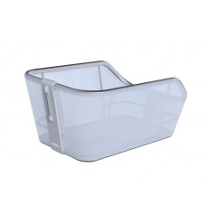 Cesta Trasera Basil Cento Tech Fiber 21 Litros Wsl Aluminio Azul/Plata