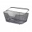 Cesto Con Asa Trasero Basil Base Acero Negro (48X30X23 Cm)(15L)