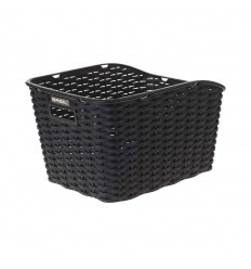 Cesto Trasero Basil Weave Wp Plastico Negro (43X32X25 Cm)