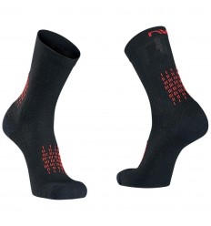 Calcetines Altos Northwave Fast Winter Negro/Rojo