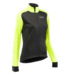 Chaqueta mujer Northwave Reload SP Negro - Amarillo Fluo